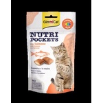 GimCat Nutri Pockets Хрупкави джобчета със Сьомга + Омега 3 и 6, 60gr