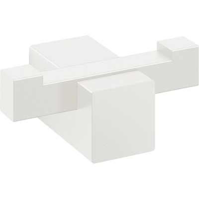 ZACK Закачалка за кърпи CARVO 6 см, двойна, бяла, неръждаема стомана, Zack (ZACK40814)