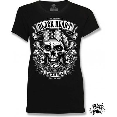 tričko street BLACK HEART MISS MURDER černá