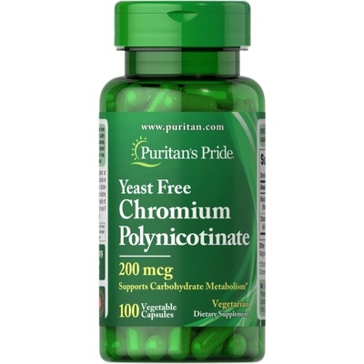 Puritan's Pride Chromium Picolinate 200 mcg [100 Таблетки]