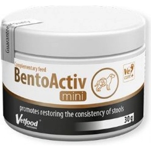 VetFood Bentoactiv - хранителна добавка на прах при диария и лошо храносмилане, 30 грама - Полша