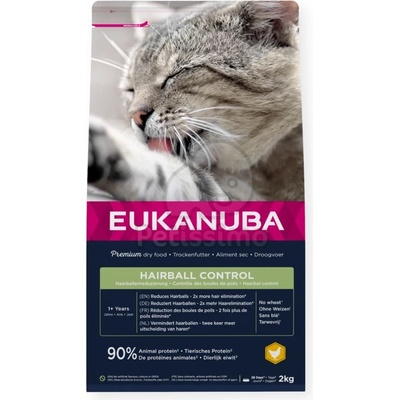 EUKANUBA Life Care Adult Hairball Control суха храна за котки 10 кг