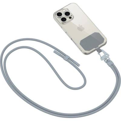 Šňůrka na krk TECH-PROTECT C5S ROPE Crossbody popruh ocelově šedý (5906302312931)