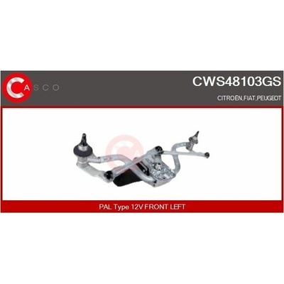 Systém čistenia skiel CASCO CWS48103GS