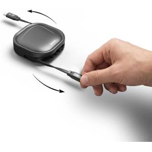 Hama Прибиращ се кабел за зареждане hama, usb-c - usb-c, 60w, 1м - hama-201830 (hama-201830)
