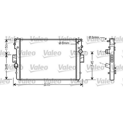 Chladič, chlazení motoru VALEO 734448 734448