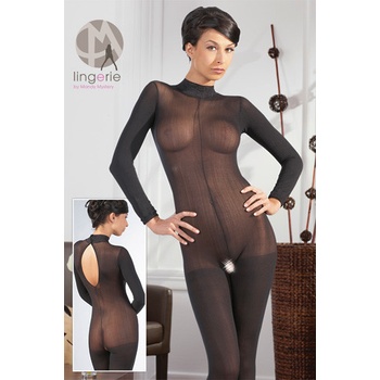 Catsuit s čipkovaným golierikom - 230049