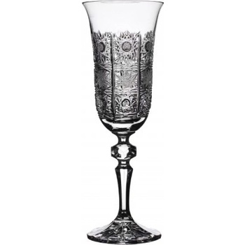 Pb Crystal Broušené sklenice Laura na šampaňské flétny 6 ks 150 ml