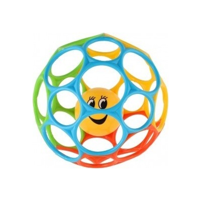 TEDDIES Lopta s hrkálkou farebný plast 15cm