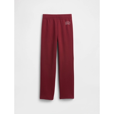 GAP Kids Sweatpants with Logo Boys tmavočervená
