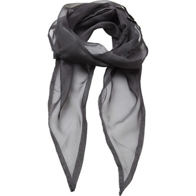 Premier Workwear šifónová šatka PR740 Dark Grey Pantone 431