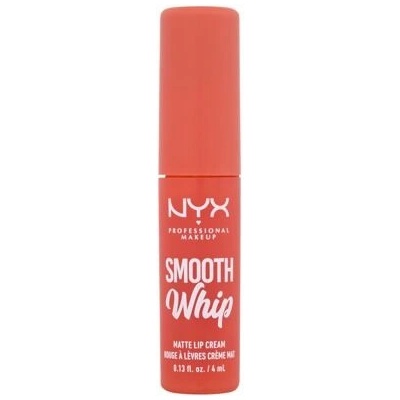 NYX Professional Makeup Smooth Whip Matte Lip Cream rúž s našlehanou texturou pro dokonalé vyhlazení rtů 07 Pushin Cushion 4 ml