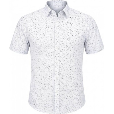 Ego Man pánská košile EKR-238-1 krátký rukáv regular fit M bílá