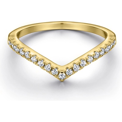 Olivie Stříbrný prsten ŠIPKA GOLD 9561