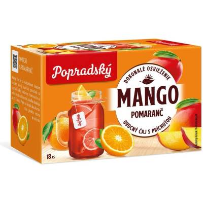 Popradský Mango a pomaranč ovocný čaj s príchuťou 18 x 2 g