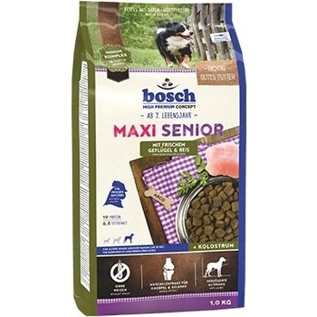 bosch Bosch Hundefutter Maxi Senior Geflügel Храна за кучета, суха, с птиче месо и ориз, 1 x 12.5 kg