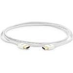 LMP 4K HDMI към HDMI кабел (200 см) - LMP Super Slim 4K HDMI 2.0 Male To HDMI Male Cable (бял) (16634)