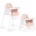 ECOTOYS Сгъваем детски стол за хранене 3 в 1 ecotoys (ha-009 pink)