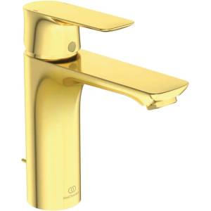 Ideal Standard Connect Air - Смесител за умивалник Grande със сифон, Brushed Gold A7053A2 (A7053A2)