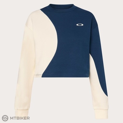 Oakley Pursuit Cruise Crop Sweatshirt dámska mikina team navy/arctic white