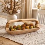 vidaXL Fruit Bowl JEPARA Teak Brown 61 x 21 x 21 cm (42010343)