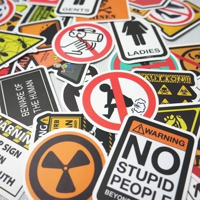 Vtipné a varovné samolepky (49ks) – Zboží Živě