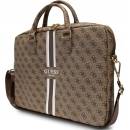 Guess PU 4G Printed Stripes Computer Bag 15/16" Brown GUCB15P4RPSW
