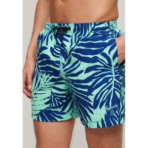 Superdry Бански гащета Superdry Printed 15´´ swimming shorts - Blue (Mint Palm Print)