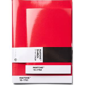 Copenhagen Design Тетрадки с точки Pantone червени 2 бр (101531763)