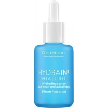 Image 1 of DERMEDIC Hydrain3 Hialuro Хидратиращ серум за лице, шия и деколте, 30 ml