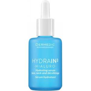 DERMEDIC Hydrain3 Hialuro Хидратиращ серум за лице, шия и деколте, 30 ml