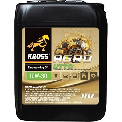Kross Хидро Трансмисионно универсално масло kross agro utto 10w30 10л