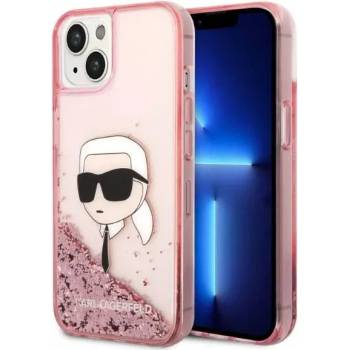 KARL LAGERFELD iPhone 14 Plus 6, 7" pink hardcase Glitter Karl Head (KLHCP14MLNKHCP)