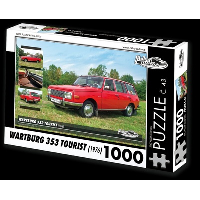 Retro-auta č. 43 Wartburg 353 Tourist 1976 1000 dielov
