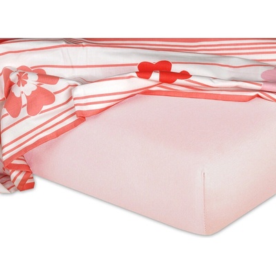 Dadka Jersey prostěradlo pudrové 70x160x15
