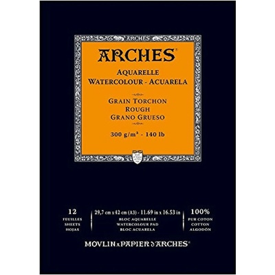 Arches Skicák v lepenej väzbe 29,7 x 42 cm 300g 12 listov RG