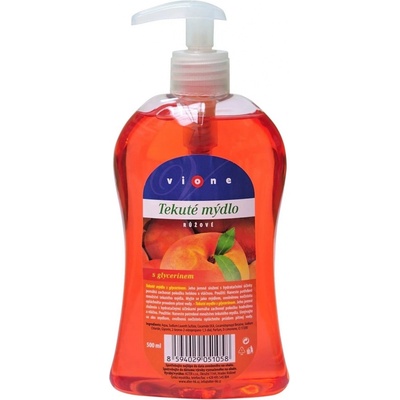 Vione tekuté mýdlo čiré zelené Jablko pumpička 500 ml