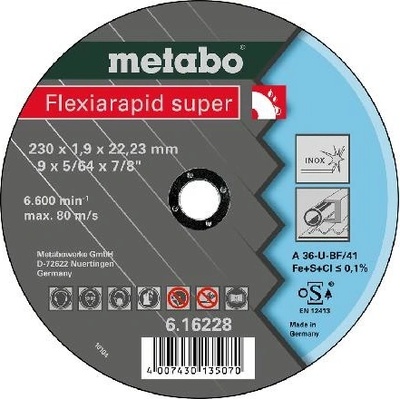 Metabo Řezný kotouč 230 x 1,9 x 22,23 mm 616228000