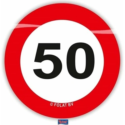 Konfety na stôl xl dopravná značka 50 – 48 ks 8714572624503