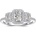 Silenti Jewelry Сребърен пръстен "Амбиция" - 6 - 52мм (16.6мм диам. )