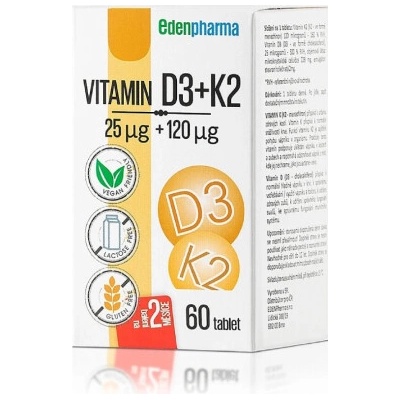 EDENPharma VITAMIN D3 + K2 60 tablet