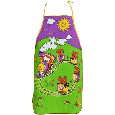 Forbyt Zástěra dětská Vlaček fialový