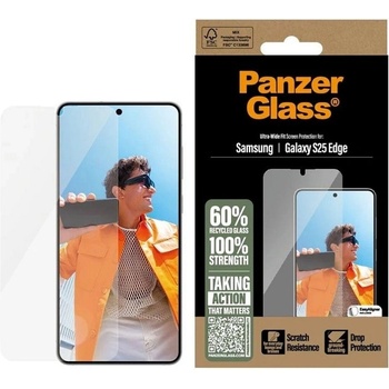 Panzer Стъклен протектор PanzerGlass - Ultra Wide Fit, Galaxy S25 Edge, прозрачен (5715685025631)