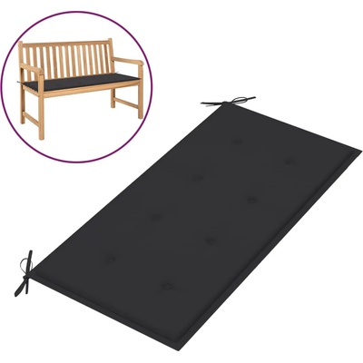 vidaXL Възглавница за градинска пейка антрацит 100x50x4см оксфорд плат (43189)