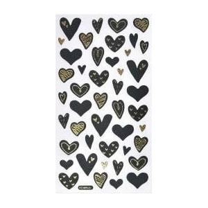 Arpex Glamour heart stickers WA9953