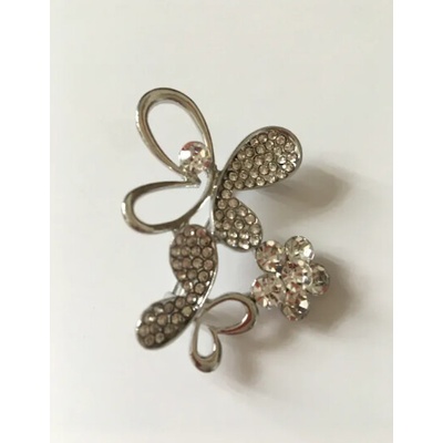 Fashion Jewelry brož s motýly a kamínky 11-rt194