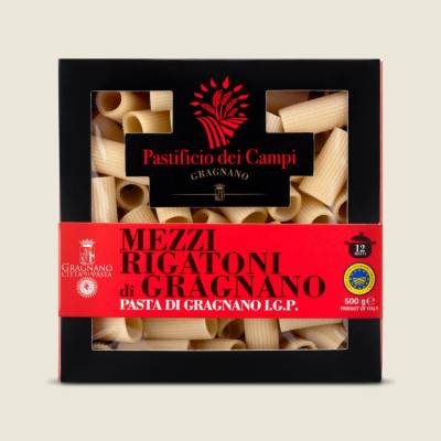 IGP Pastificio dei Campi Mezzi rigatoni di Gragnano 0,5 kg