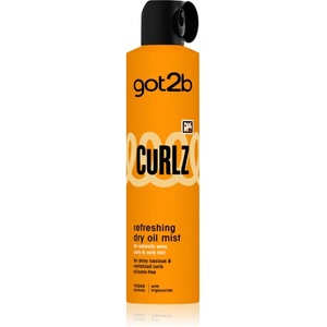 got2b Curlz Refreshing Dry Oil Mist суха магла-олио за чуплива и къдрава коса 200ml