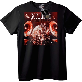 NOONEBRAND Тениска Gothard стерео удар - XS, Black