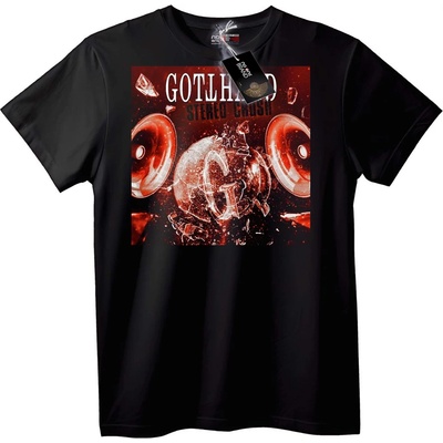 NOONEBRAND Тениска Gothard стерео удар - XS, Black